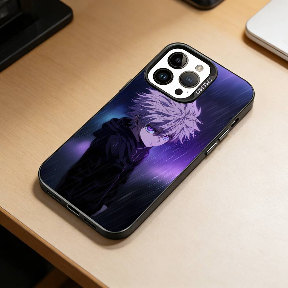 HH-Hunter X Hunter Phone Case For iPhone 17,16,15,14,13,12,11 Plus,Pro Max,XS,Colored Silver Plated Inside Cover