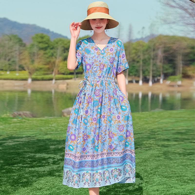 

Летнее вискозное платье для похудения 2023 года: Модный, Молодящий, Ботфорты, Стиль, скрывающий живот 3XL