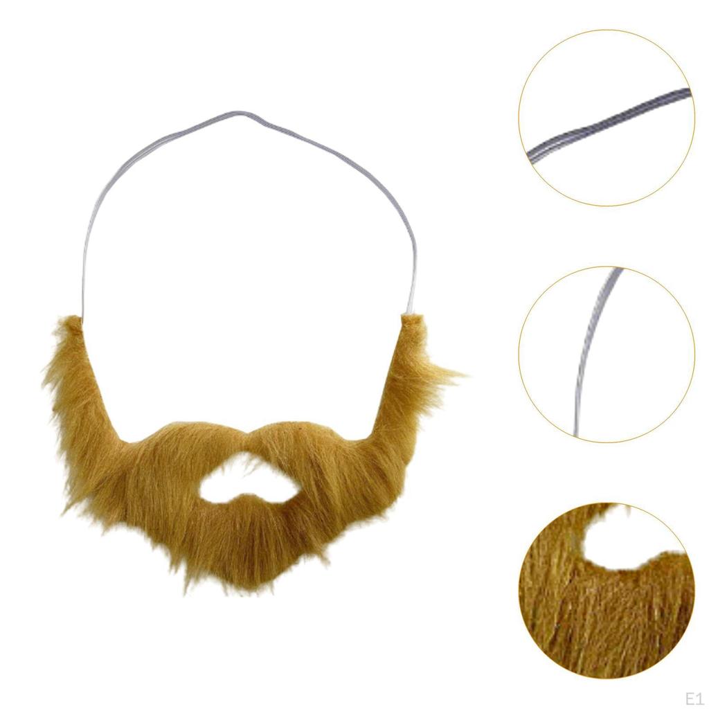 Fake Beard Costume Whisker Mustache for Masquerade Carnival Festive