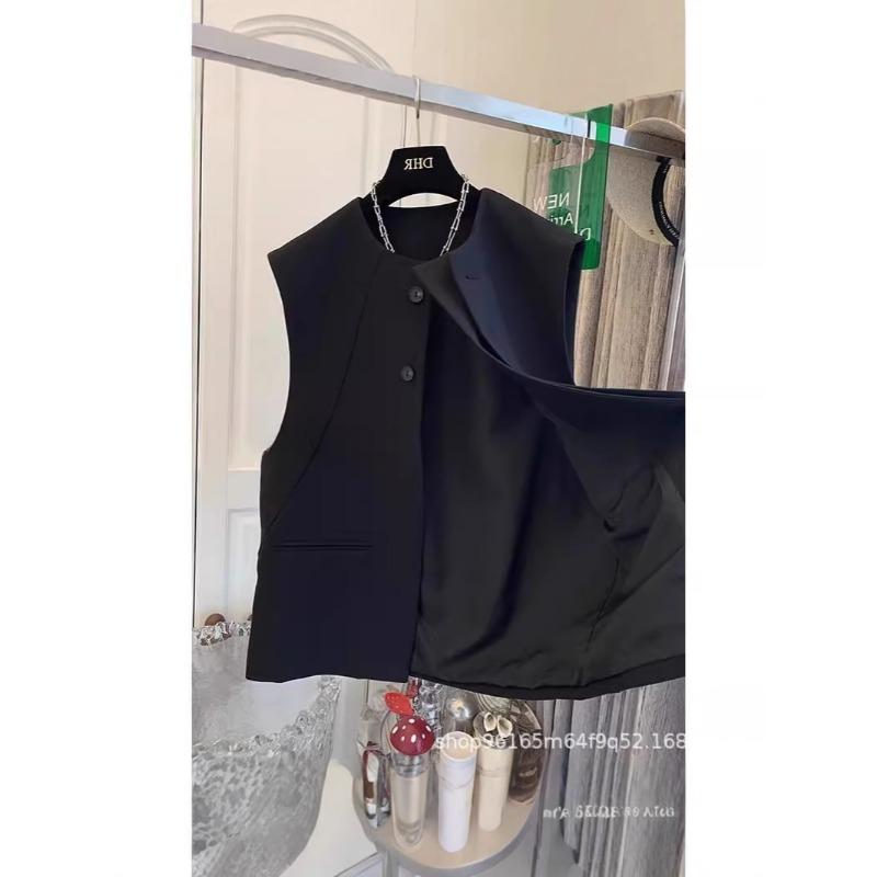 Women S Sleeveless Korean Style Suit Vest Casual Summer