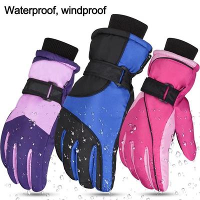 1 Paar verstellbare warme Skihandschuhe Touchscreen Winter warme Handschuhe Schnee warme Handschuhe Outdoor Sport