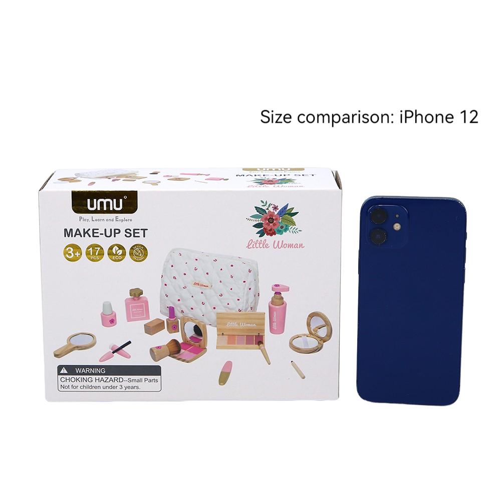Wooden Pretend Play Makeup Toys Simulation Cosmetics Set Girls Play  Hairdressing Simulation Make Up Preschool Toys