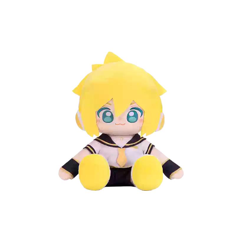 8/15/35cm Official Minidoll Hatsune Miku Sitting Official Cotton Doll Plush Figure Plush Backpack Pillow Doll Gift Fufu Doll