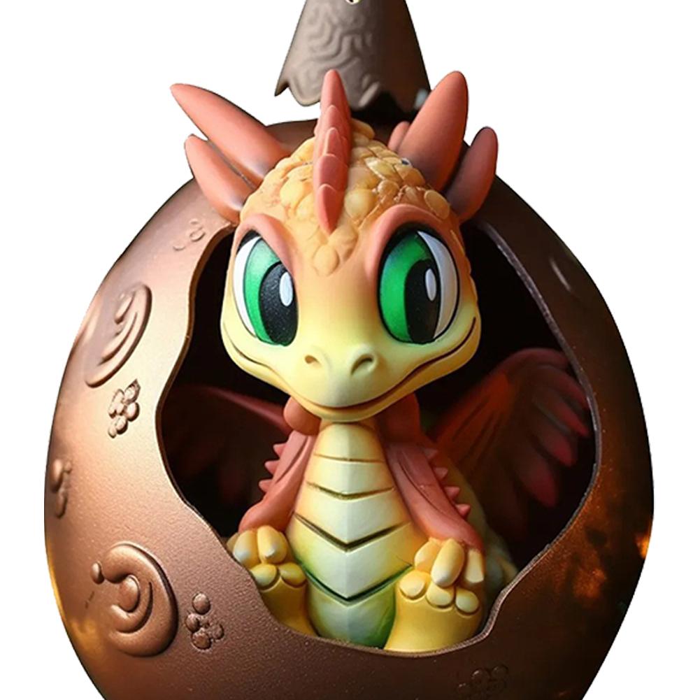 Christmas Dragon Pendant Novelty Dragon Ornaments Acrylic Dragon Egg Tree Pendant Realistic for Home and Car Decoration
