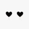 [925 Silver Needle/Celebrity Worn] Mini Black Earrings (Headquarters Repair Available)_Njhcer14