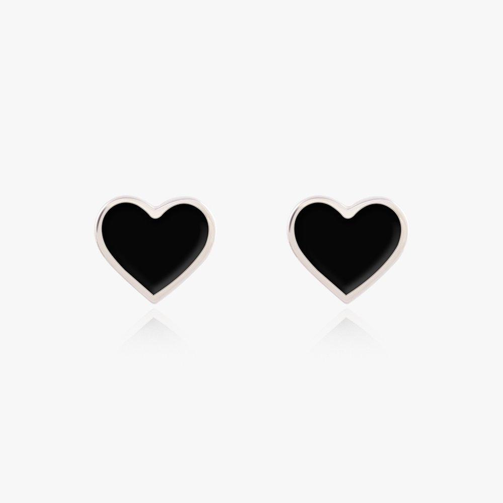 [925 Silver Needle/Celebrity Worn] Mini Black Earrings (Headquarters Repair Available)_Njhcer14