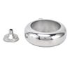 Mirror Polished Hip Flask Silver Stainless Steel Liquor Flask Glitter Bracelet Flask  Gift