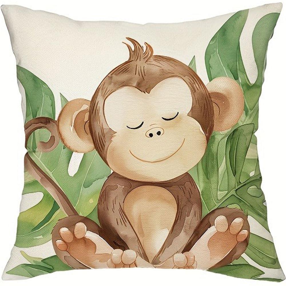 

Nordic Animal Print Pattern Home Decor Pillowcase Bedroom Living Room Sofa Decoration Polyester Cushion Cover with Zipper 16x16Inch