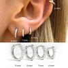 1 Set   Metal Circle Drop Small Earrings For Women Trend Pendant Piercing Earrings Set Jewelry Gift