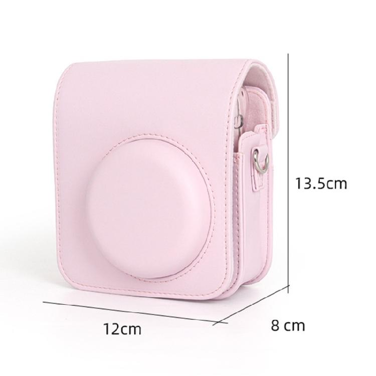 PU Leather Camera Case Bag Protective Cover for Mini 12 Instants Camera Case with Removable Straps