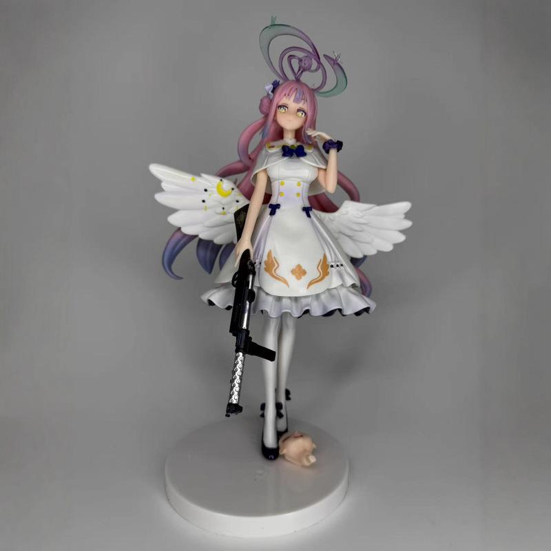 New 26cm  Arrival 26cm Blue Archive Adorable Anime Figure Haru Tomoe Cute Model Toy For Halloween Gift Collectible Gk Plaything