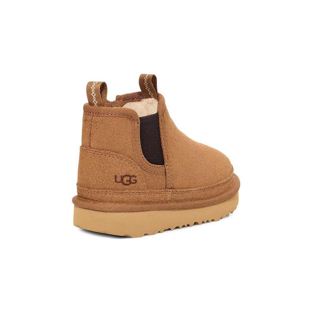 UGG Leather Casual Comfortable Low-Cut Kids Boots Kids boots Chestnut 1143706T-CHE