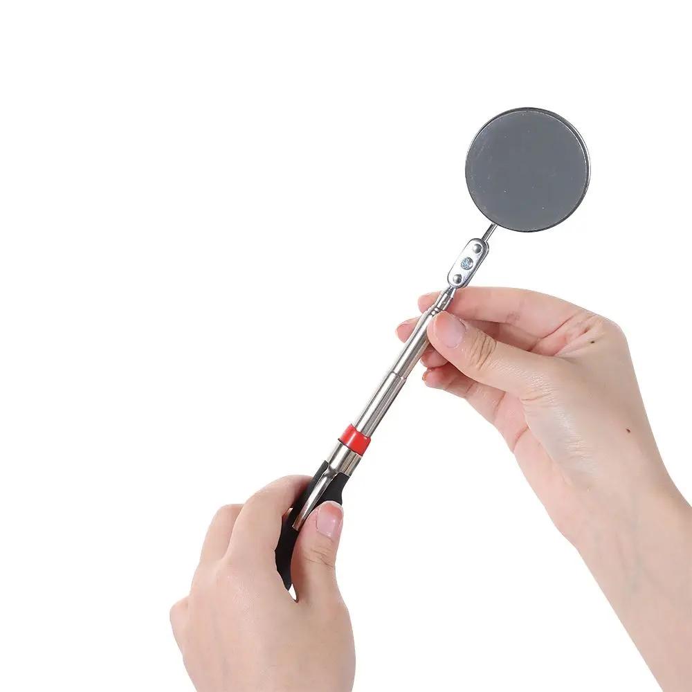 Portable Round Mirror Car Tools Car Mechanical Repair 360 Retractable Telescopic Inspection Detection lens Angle View