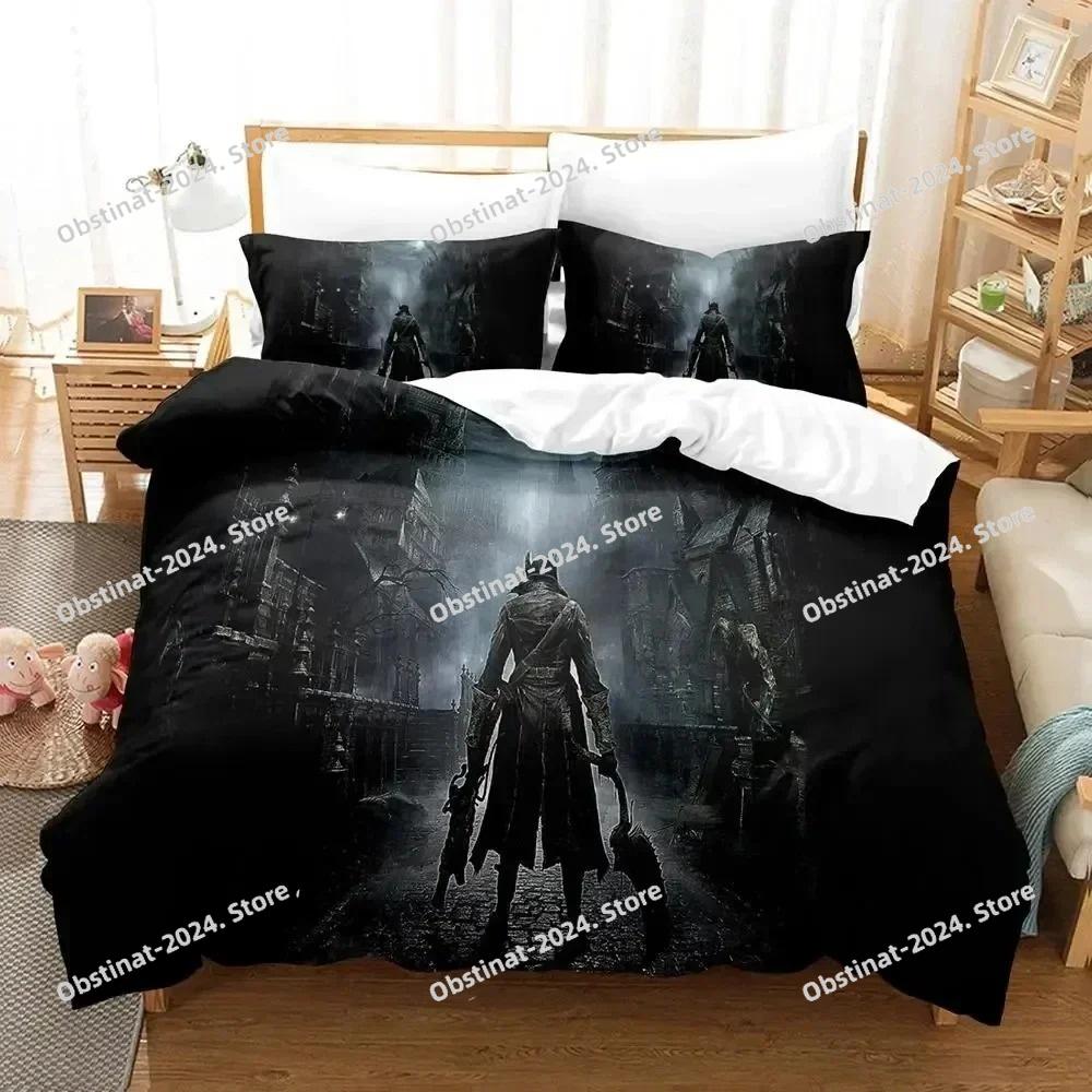3D Print Game Lady Maria Bloodborne Bedding Set Duvet Cover Bed Set Quilt Cover Pillowcase Comforter king Queen Size Boys Adult