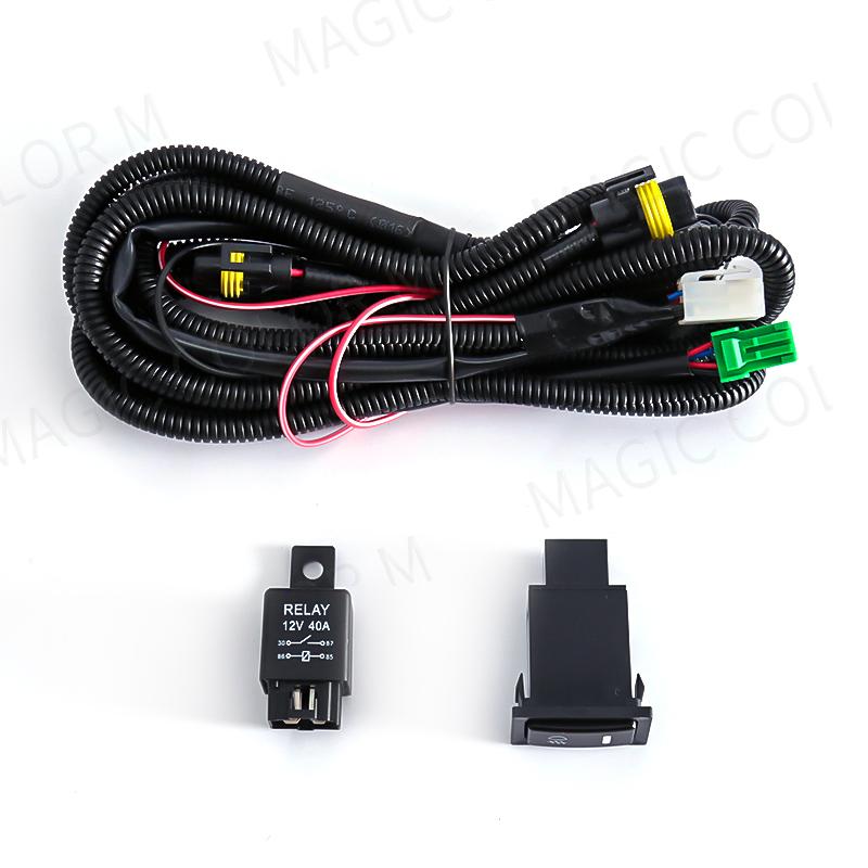 Wires Harness For Car Fog Light Socket Switch Indicator for Toyota Honda Nissan Mitsubishi Ford Suzuki Kia Car Accessories 12V