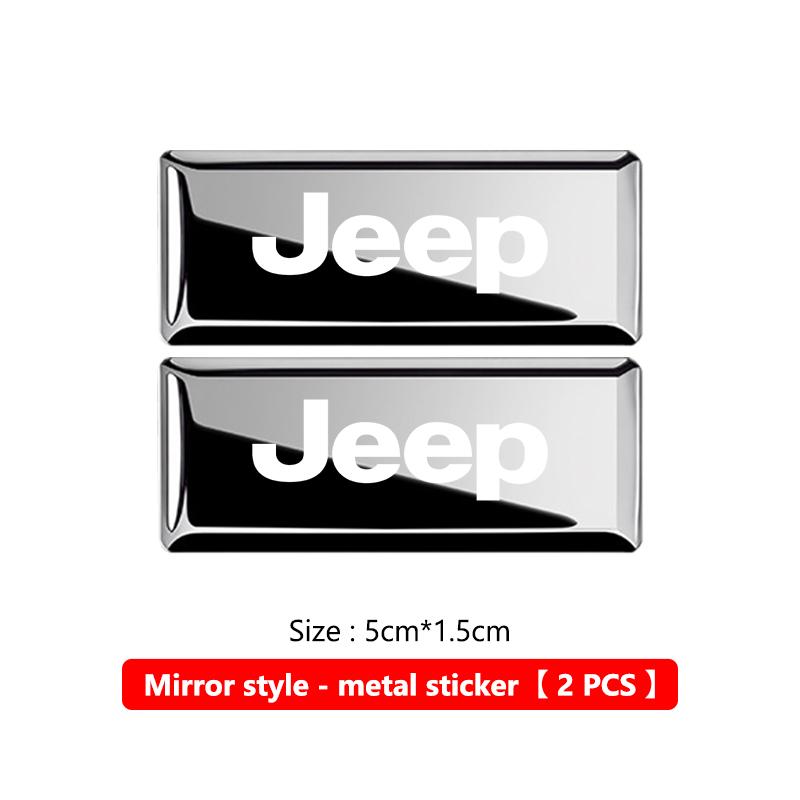 Car Trunk Body Sticker Aluminum Alloy Emblem Auto Stickers For Jeep Compass Renegade Cherokee Wrangler JK Patriot Liberty