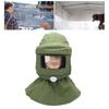 Capuche de Sablage Verre Transparent Écharpe Sableur Housse de Protection pour Peinture au Pistolet