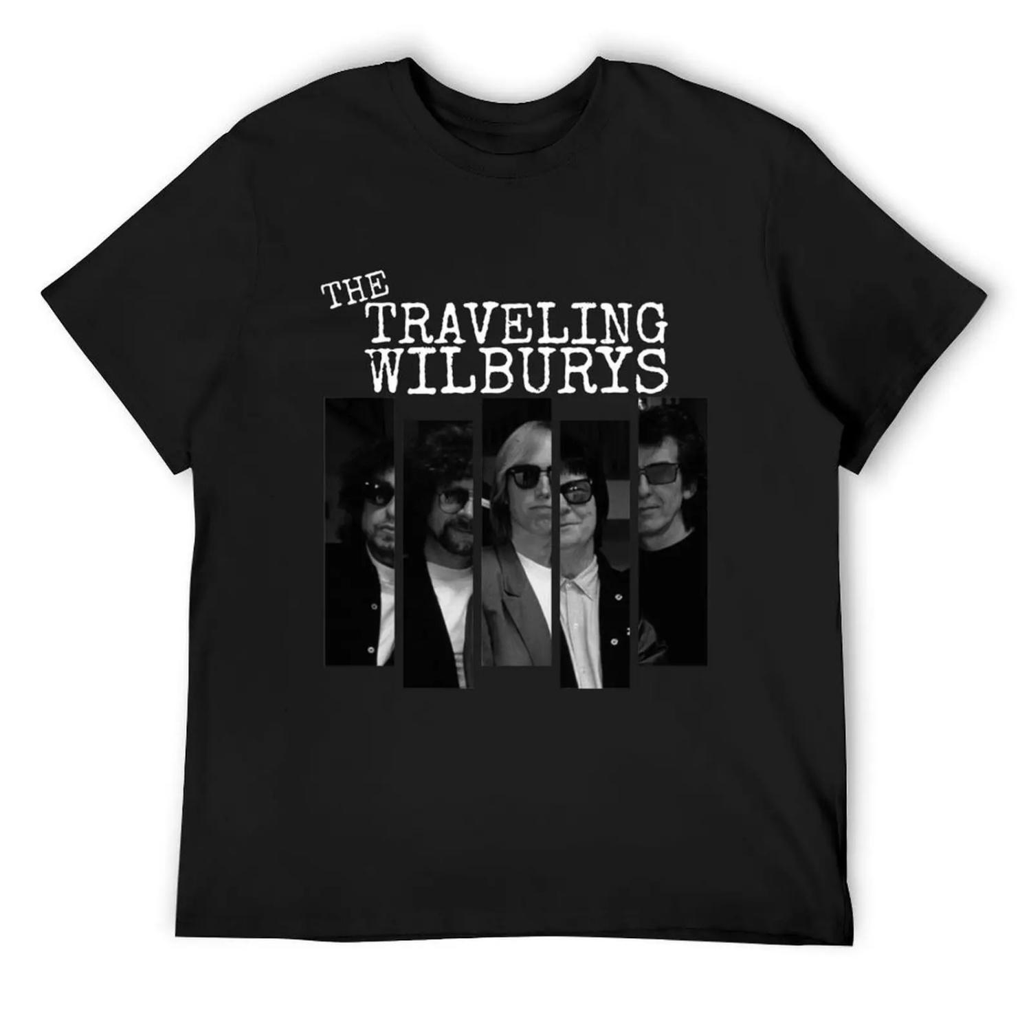 5 Heads Of Legend Wilburys T-Shirt heavyweights T-shirts man Luxury man heavy weight t shirts for men S