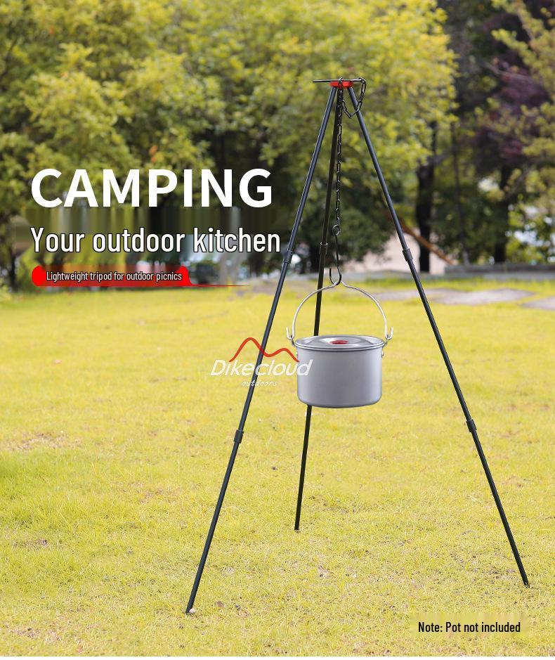 Outdoor Klappstativ Lagerfeuergrill & HängeTopfhalter