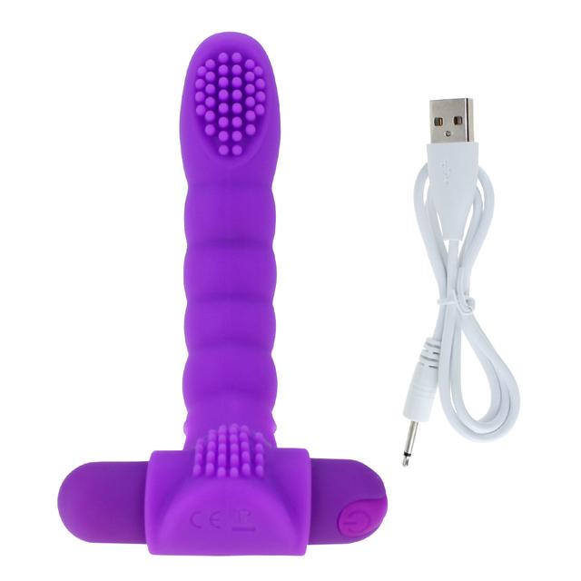 Fingerhülle Dildo Vibrator G-Punkt Massage Klitoris Stimulieren Flirten Sexspielzeug für Frauen Weiblicher Masturbator Erwachsene Sexprodukte