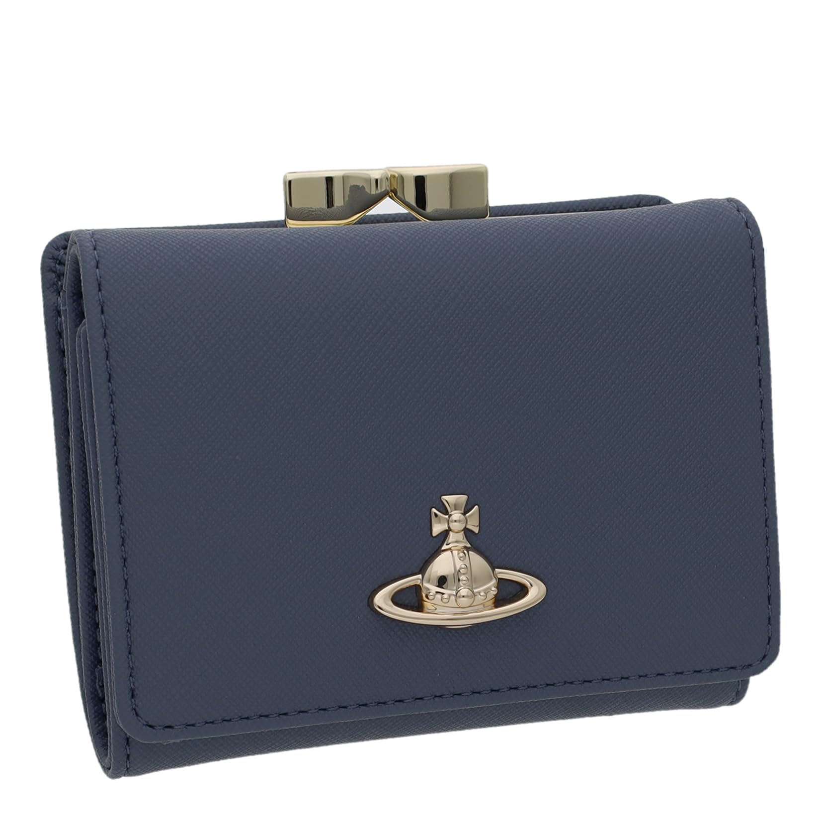 

Vivienne Westwood SAFFIANO PLAIN Denim Tri-fold Wallet, 5115002MW-S0021, Blue, Women s [Used]