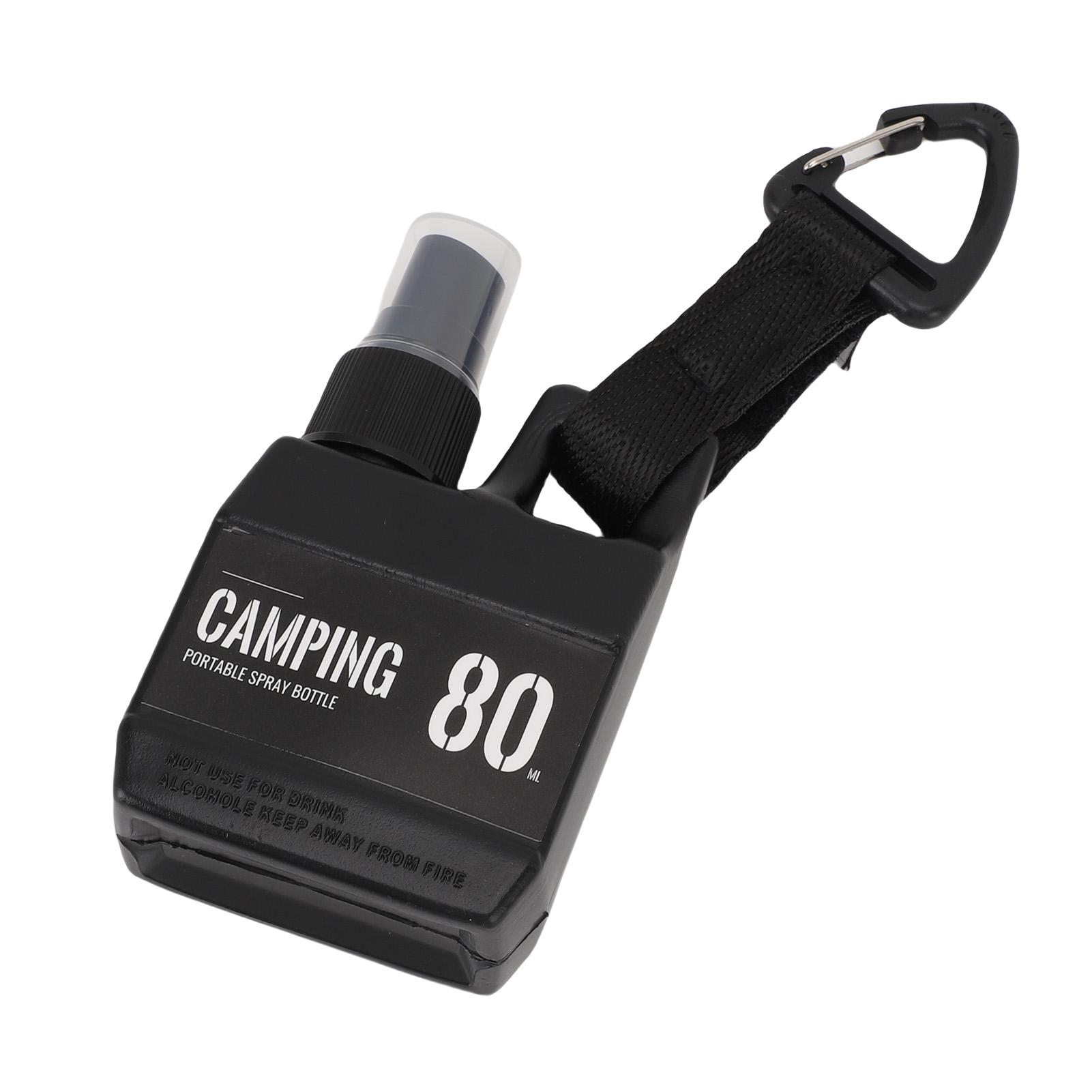 

Spray Bottle Plastic Empty 80ml Refillable Camping Portable Outdoor Travel Spraying with Hanging Buckle
