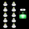 10Pcs Car Interior Indicator Lights Wedge Dashboard Warming Instrument Light T3 LED T4.2 T4.7 Led Bulb Canbus 3030SMD 12V Auto Lamp