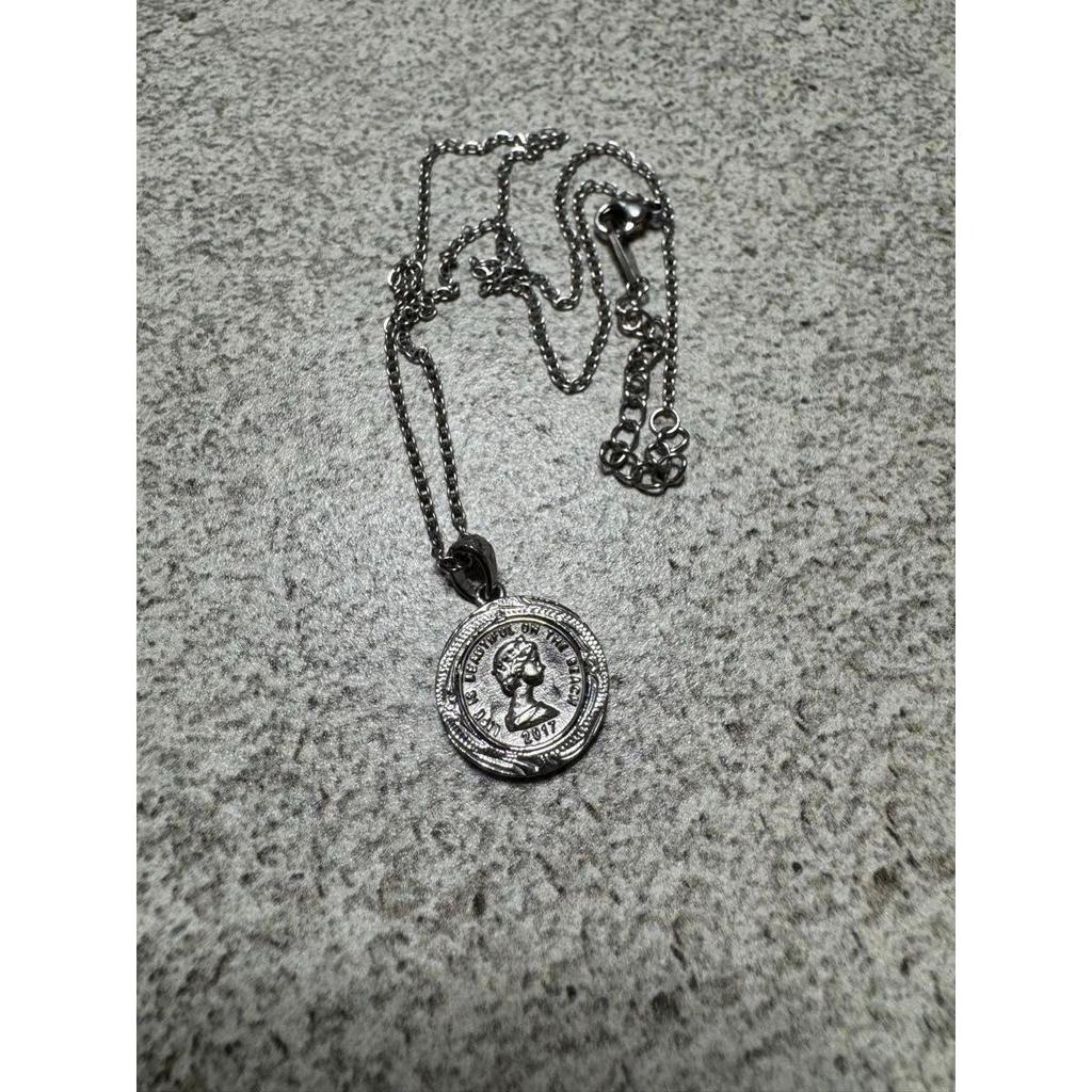 Used Irie coin necklace coin necklace silver
