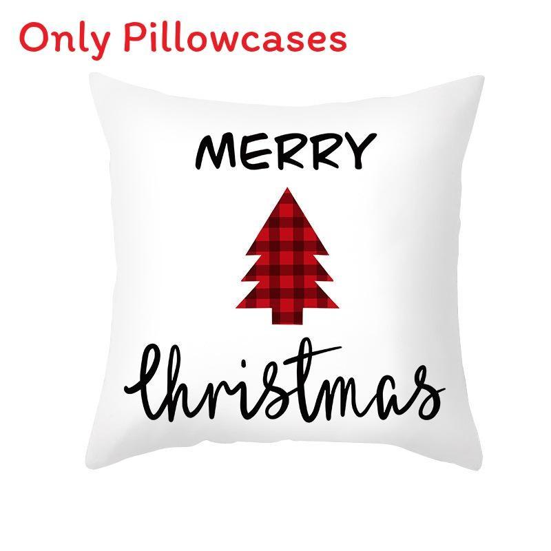 Merry Christmas Cushion Cover Xmas Home Sofa Throw Pillow Case Printing Garnish