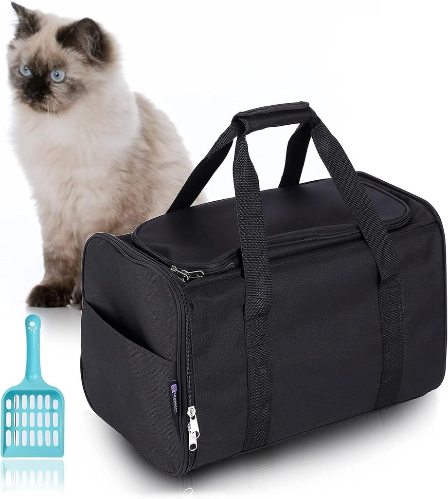 Portable Foldable Cat Litter Box, 2-in-1 Travel Cat Toilet, Lightweight & Compact