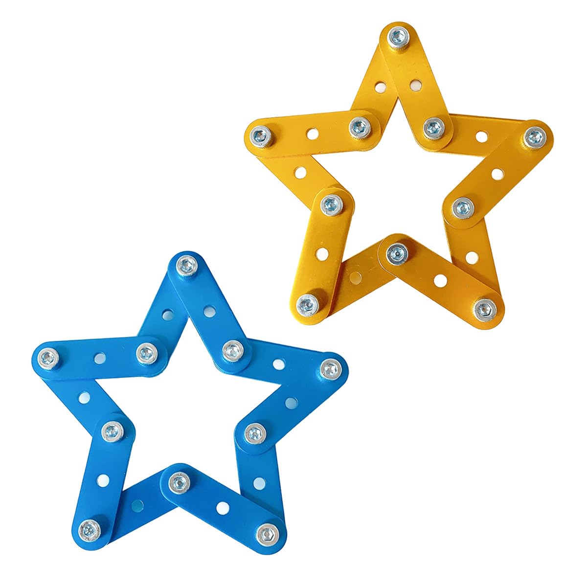 

Zaoh Block Star and Heart Medal Set, Metal, Blue, Yellow, Pink, and Purple, Educational, Tactile, Spatial Recognition, 3D Recognition, and Creativity
