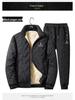 Woodpecker Men's Thickened Lamb Wool Suit: Autumn/Winter Plus Velvet Warm Jacket & Casual Long Pants