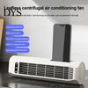 USB Charging Fan Portable Air Conditioner with Built-in Phone Holder, 3 Modes Vertical Flat Small Space Wall-Mounted Fan, Bladeless Quiet Cooling