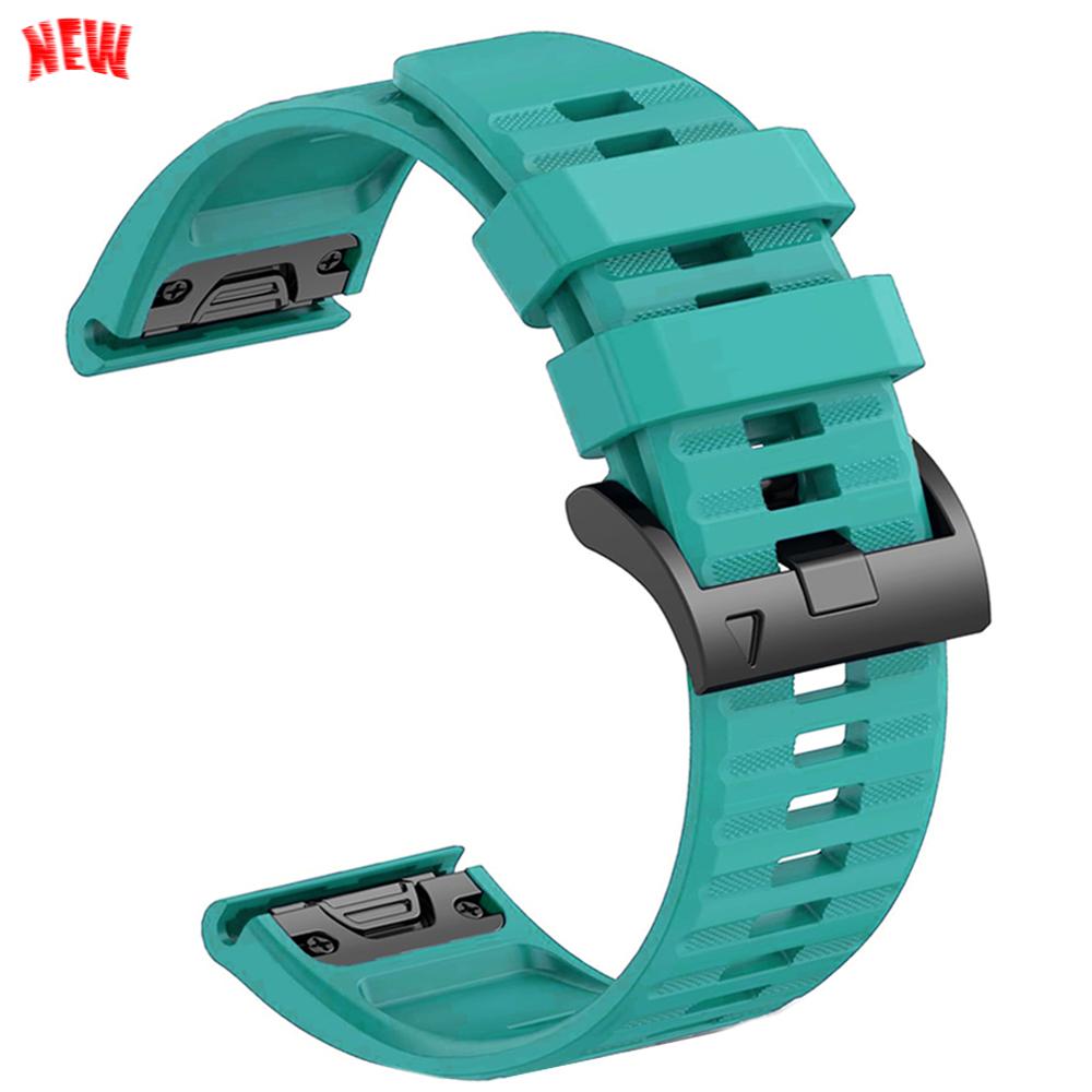 22mm 26mm Silicone QuickFit Sports Strap For Garmin Epix PRO Instinct 3 Quatix/DELTA/TACTIX/Fenix 6XPro 7 E 8pro 5XPlus Bracelet