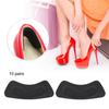 10 párů houbičkových nálepek na paty šetrných k pokožce, nálepky na paty, náplasti na přední část chodidla pro péči o nohy (Černá)