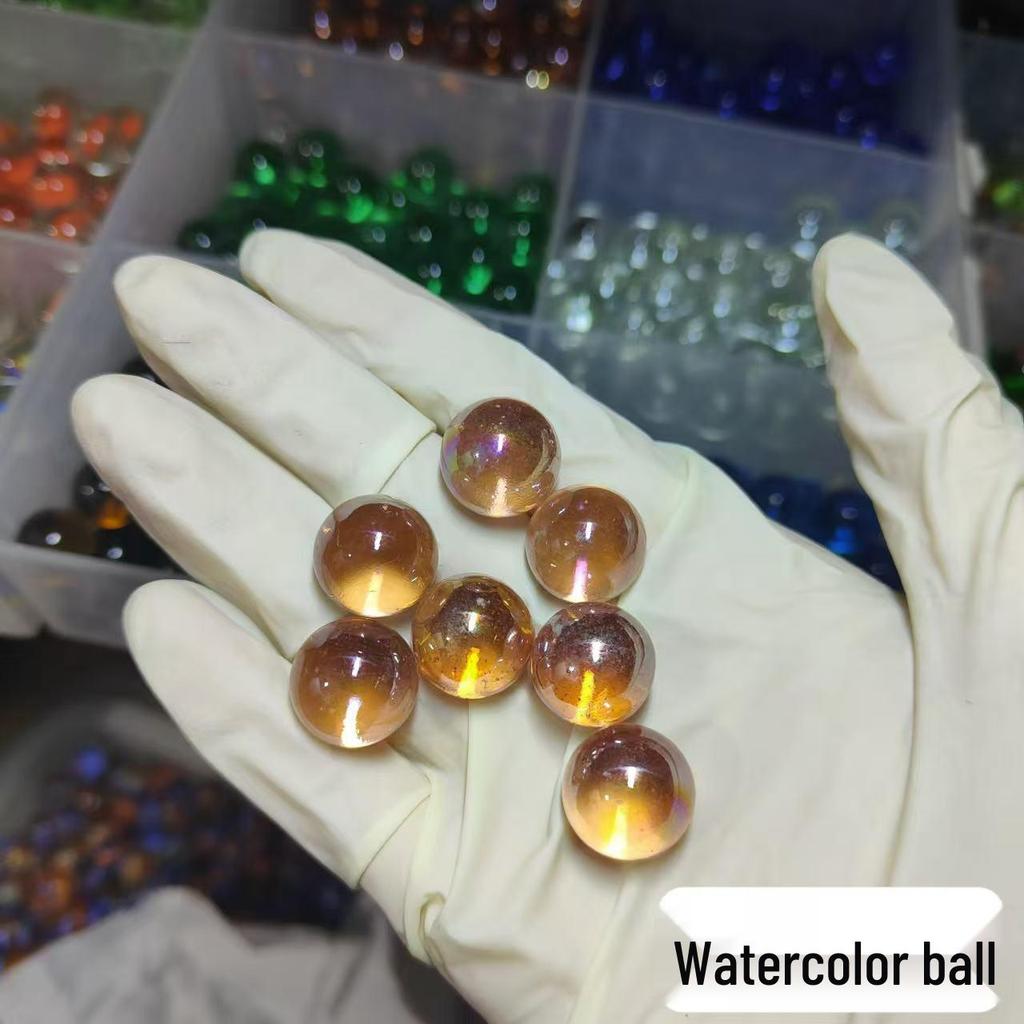 16mm Mixed Checkered Glass Beads & Marbles - Nostalgic Crystal Balls for Kids