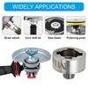 M14 Converter M14 5/8Inch Thread Adapter for X Lock Rusts Proof Metal Improves Control During Cutting