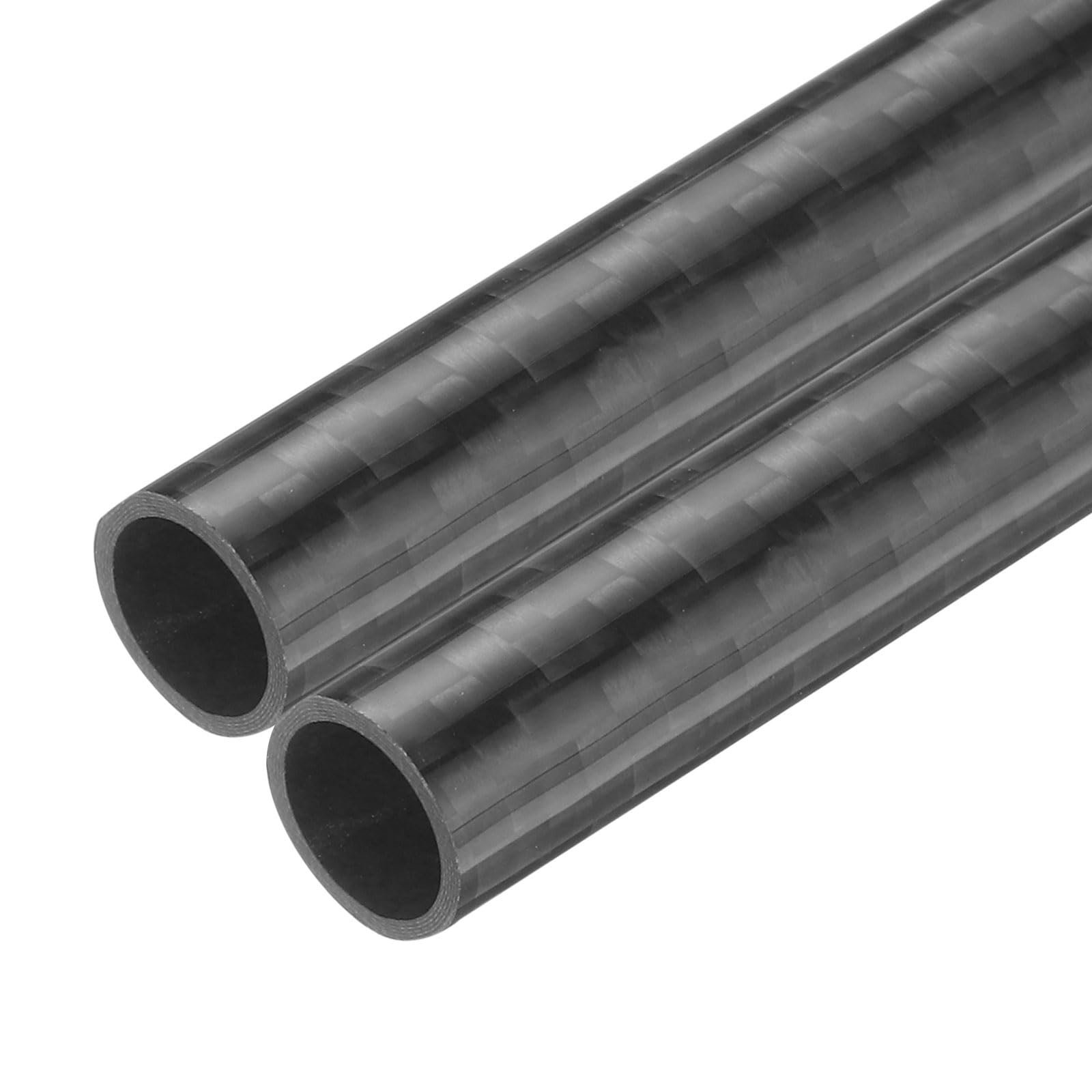 

uxcell 2-Piece Carbon Fiber Tube, 8 x 10 x 330mm, Glossy Surface, 3K Roll, Pure Carbon Round Tubing for RC Airplanes and Multicopters