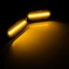 2x Black Lens Side Marker Indicator LED Repeater Light For Opel Vivaro Movano Dacia Duster Logan Nissan Kubistar Primastar X83