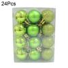 24 ks 3cm plastové koule na vánoční stromeček Ozdoby na domácí párty závěsné ozdoby