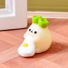 Cute Tiny Vegetables Resin Miniature Ornament Cartoon Scallion Figurine for DIY Dollhouse Fairy Garden Landscape Desk Office Decor