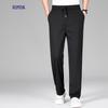 Men's Ice Silk Anti-Wrinkle Straight-Leg Casual Pants