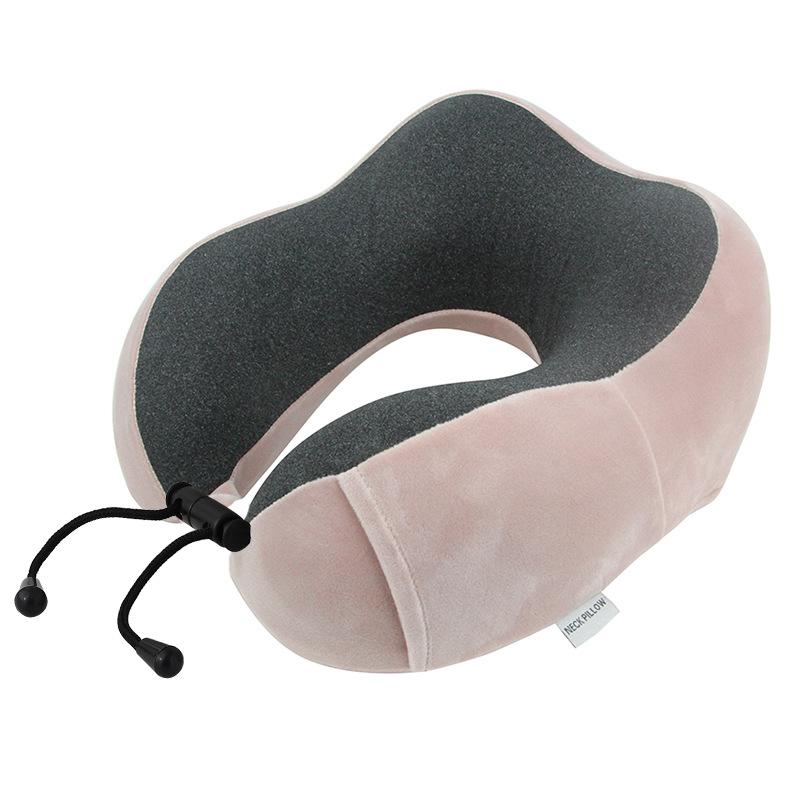 Memory cotton slow rebound pillow travel office lunch break neck pillow pocket aviation pillow