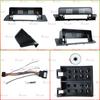 Car Android Radio Frame For Mercedes-Benz S-Class W140 1991-1999 12.3 inch 2DIN Screen Bracket Harness Wire Power Cable Adapter