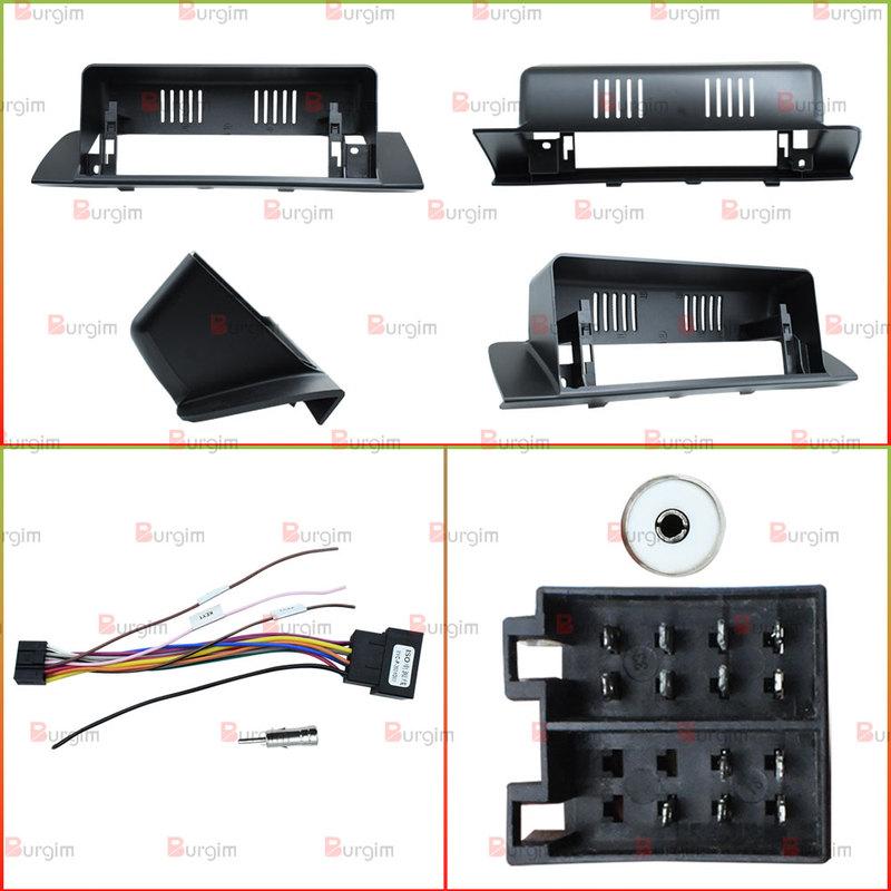 Car Android Radio Frame For Mercedes-Benz S-Class W140 1991-1999 12.3 inch 2DIN Screen Bracket Harness Wire Power Cable Adapter