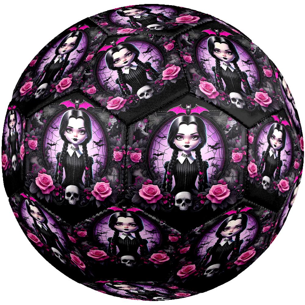 Wednesday Theme Size 5 Soccer Ball, Suitable for Both Indoor and Outdoor Matches, a Gift Suitable for Everyone.