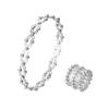 , new creative telescopic ring, deformable copper bracelet, fashionable size adjustable ring