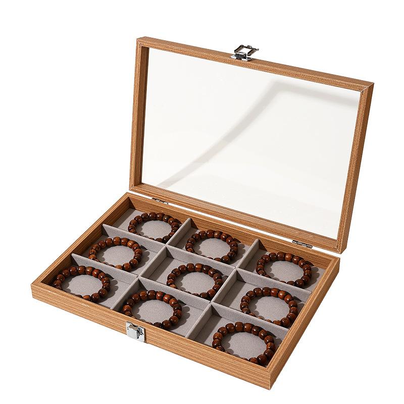 Dust-proof Sunroof with Lid Bracelet Storage Box Buddha Beads Cultural Play Bracelet Collection Box Buddha String Bracelet Jewelry Box