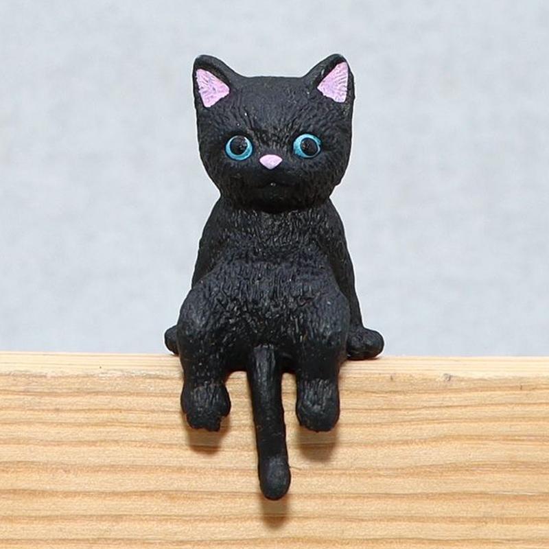 Tegneserie Simulering Akvarium Kantheng Katt Akvarium Ornament Figur Minilandskap Hjemmedekorasjon Søte Skrivebordsgaver