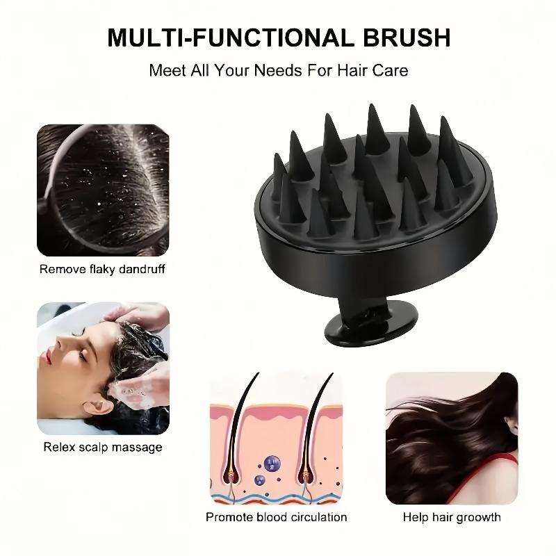 4PCS Long Handle Silicone Bath Brush Set for Body Back Face Gentle Exfoliating Massage Deep Cleaning with Non Slip Grip